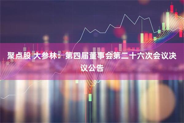 聚点股 大参林：第四届董事会第二十六次会议决议公告